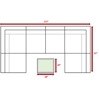 Seating Set With Cushions Handcrafted Wicker Design