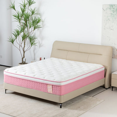 12" Hybrid Mattress With Individual Pocket Spring, Comortable Memory Foam