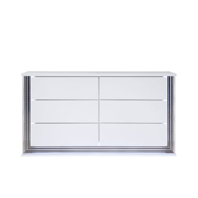 Moon - 5 Pieces Bedroom Set With LED Accent