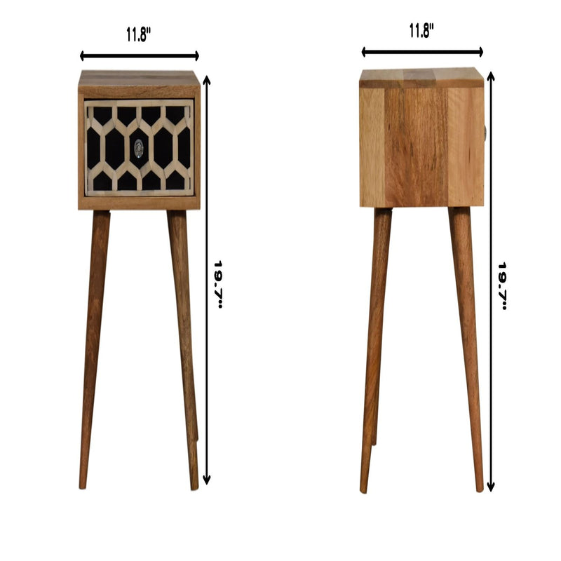 Inlay - Bone Inlay Drawer Nightstand
