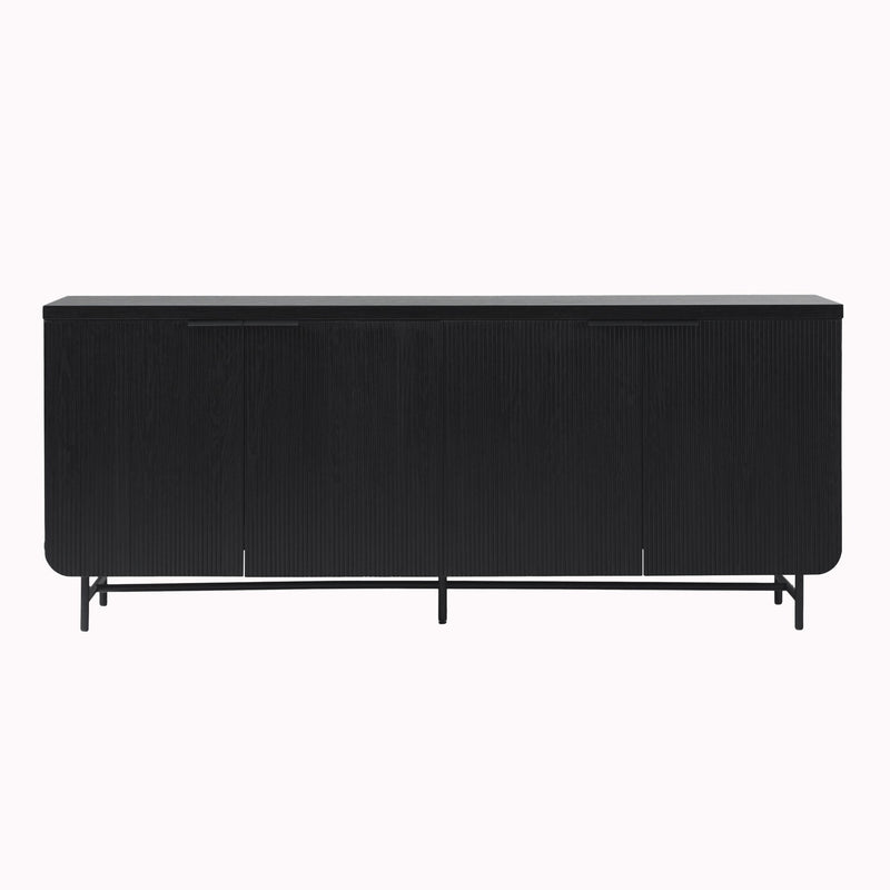 Modern Fluted Door Minimalist Storage Sideboard