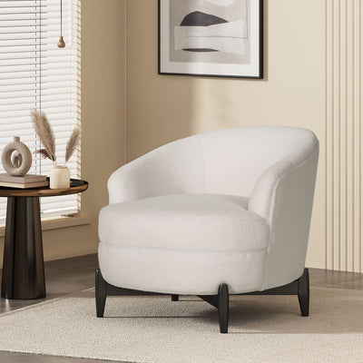Elegant Barrel Style Club Chair