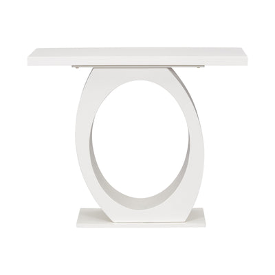 Console Table With Oval Base And Reinforced Bottom Plate