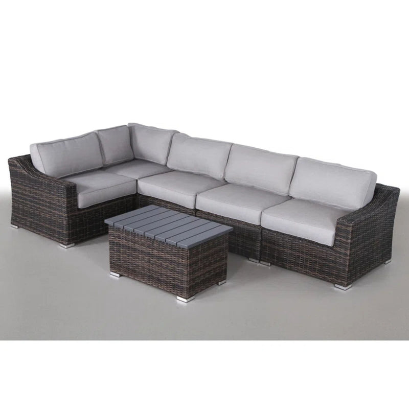 Stylish Sofa Seating Group With Cushions Perfect For Outdoor Gatherings