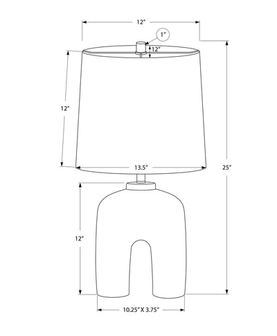 Lighting, Table Lamp, Resin, Modern - Cream