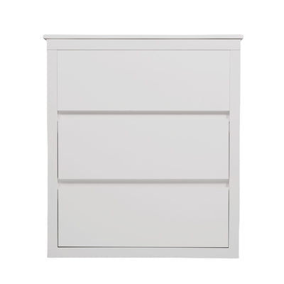 Freestanding Bathroom Vanity With Ceramic Sink, 2 Full Extension Drawers