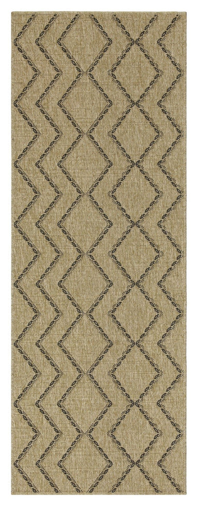 Earth - 5'3" X 7'3" Indoor, Outdoor Area Rug - Black, Natural