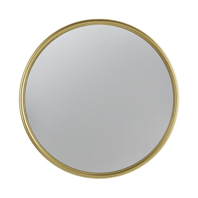 Round Mirror, Circle Mirror With Iron Frame For Living Room Bedroom Vanity Entryway Hallway
