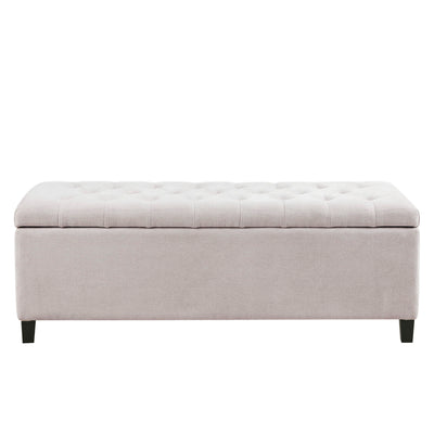 Elegant Design Tufted Top, Soft Close Storage Bench
