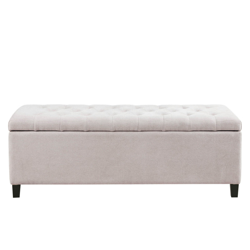 Elegant Design Tufted Top, Soft Close Storage Bench