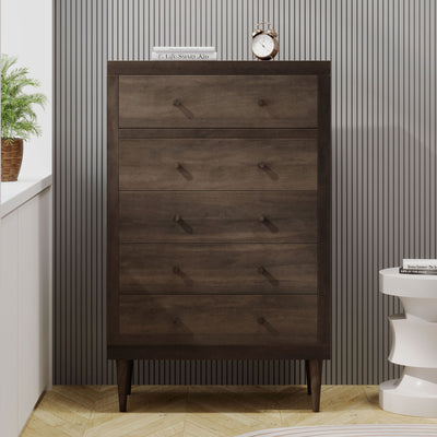 Nystrom - Mid Century Modern 5 Drawer Dresse