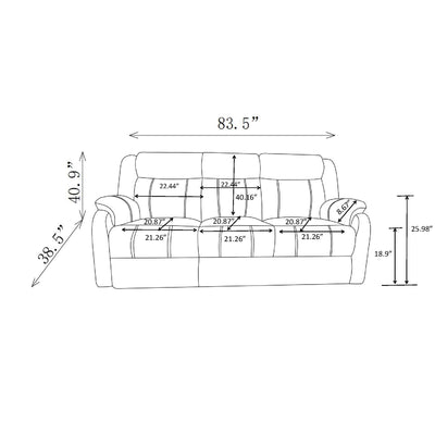 Sonet - Domino Reclining Sofas