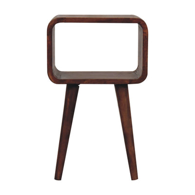 Minimalist Open Curved Nightstand