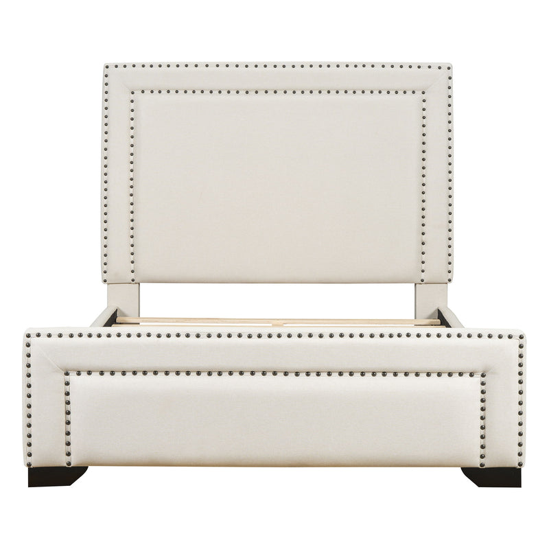 Upholstered Bed With Slats Support, No Box Spring Needed