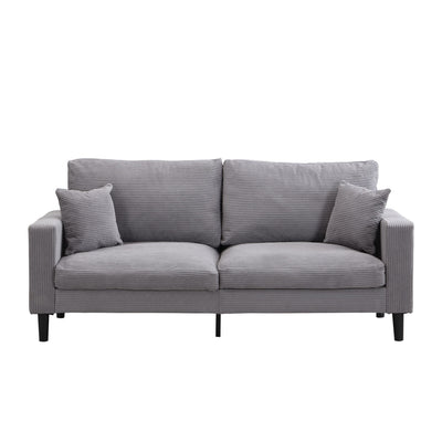 Modern Upholstered 2 Piece Sofa Set With 3 Seater And 2 Seater