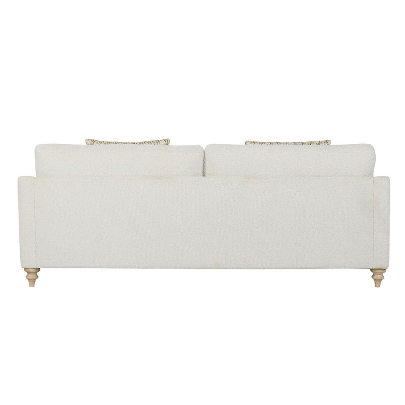Sofa Single Reverable Cushion With 2 Pillows - Off White