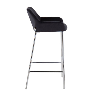 Daniella - Contemporary Fixed Height Bar Stool (Set of 2)