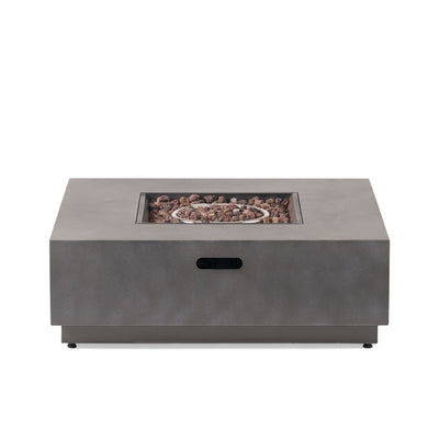 Modern Square Fire Pit With 50,000 Btu