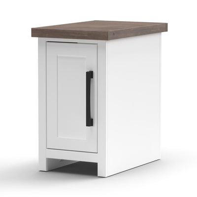 Hampton - Chairside Table - Jasmine Whitewash / Barnwood