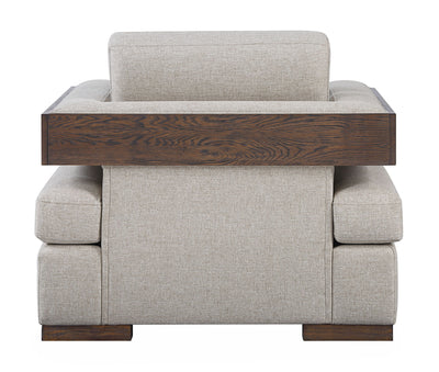 Niamey - Chair With 1 Toss Pillow - Walnut