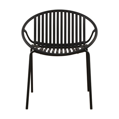 7 Piece Outdoor Modern Dining Set With Stackable Chairs