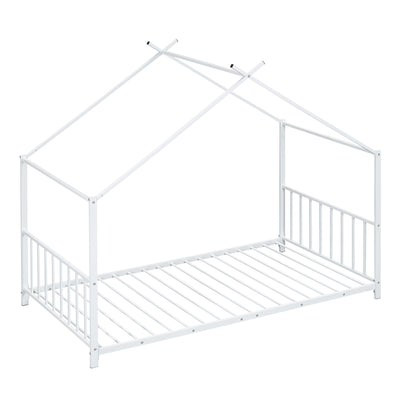 Metal House Platform Bed With Modern Design And Durable Frame