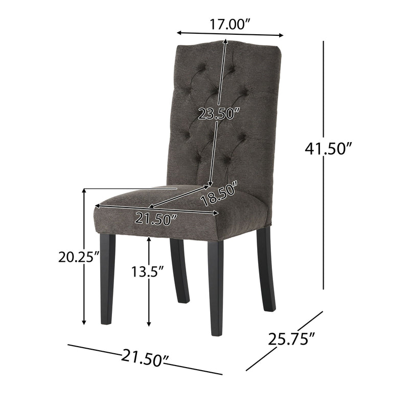 Harriet - Tufted Dining Chair With Button Tufting And Diamond Stitching