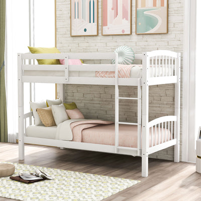 Solid Construction Bunk Bed With Ladder