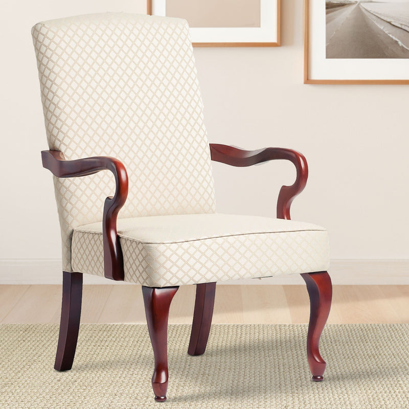 Delaney - Elegant Gooseneck Arm Chair With High Back