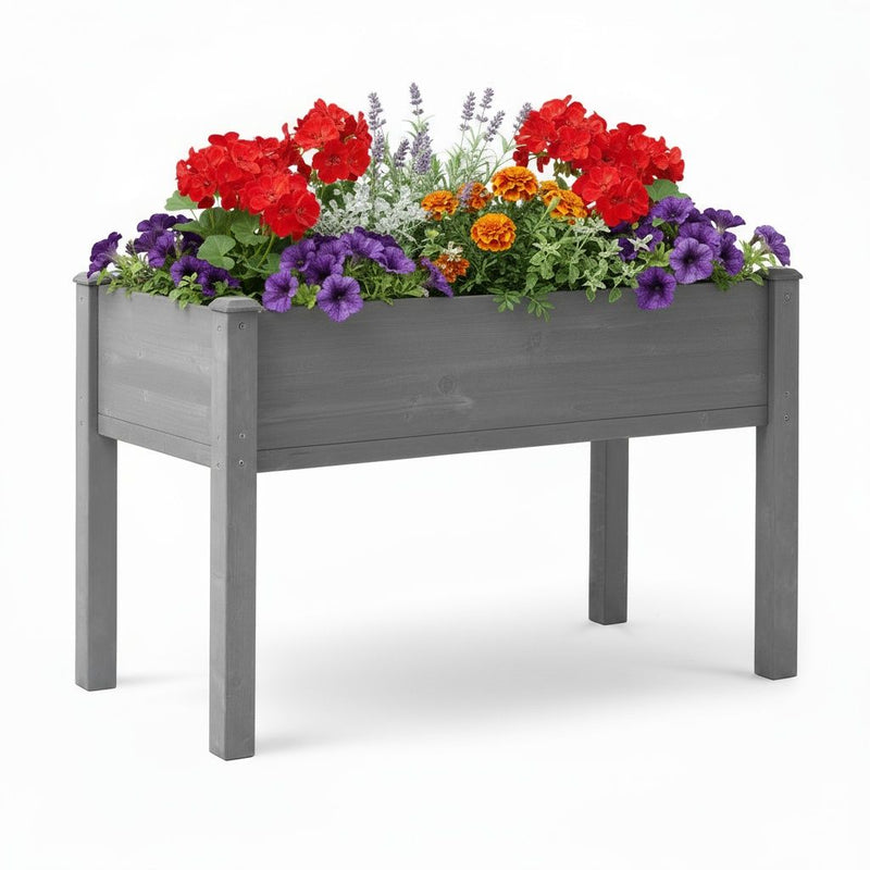 Raised Garden Bed With Legs, Elevated Planter Box For Outdoor Plants