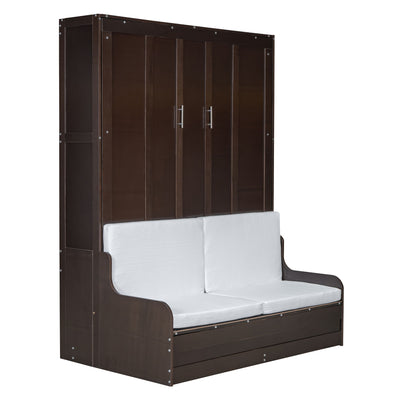 Murphy Wall Bed With Cushion, Space Saving Design, And Construction
