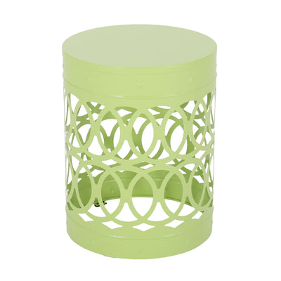 Outdoor Metal Large End Table, Modern Design