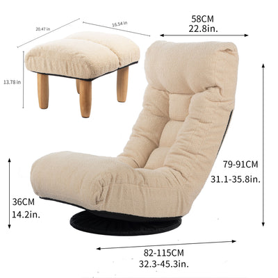 Adjustable Japanese Reclining Floor Chair Sofa With Metal Frame For Living Room