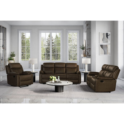 Brenda - Glider Recliner Chair With Manual Recline - Brown