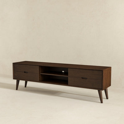 Adrian - TV Stand - Walnut Brown