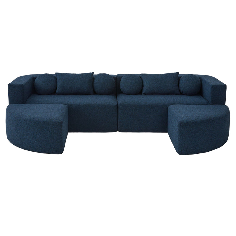 Boneless - Couch Modular Sectional Sofa With Deep Seating And Curved Design
