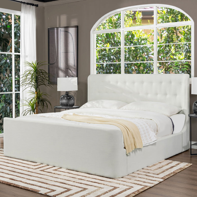 Brooks - Contemporary Tufted Shelter Platform Bed