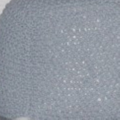 Semi Rounded Pouf, Cable Knitted, Perfect Seating