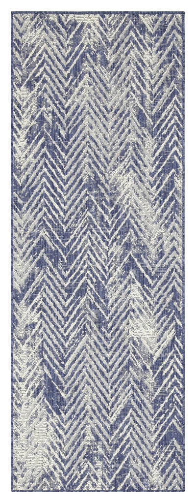 Sunshine - 5'3" X 7'3" Indoor & Outdoor Polypropylene Area Rug - Blue