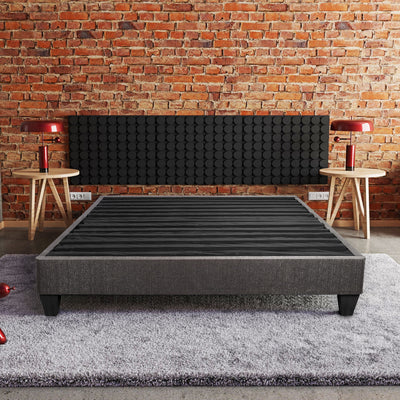 14" Upholstered Platform Bed Base, Mattress Foundation