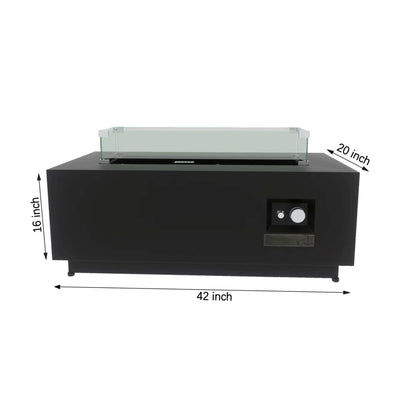 Modern Design Outdoor Fire Pit Table With Cover