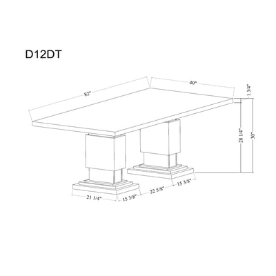 Stacey - Dining Table With Pedestal Base - Beige