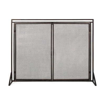 Samantha - Iron Fireplace Screen 2 Door Design
