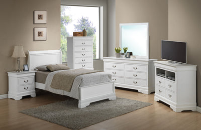 Sleigh Bed With Low Footboard