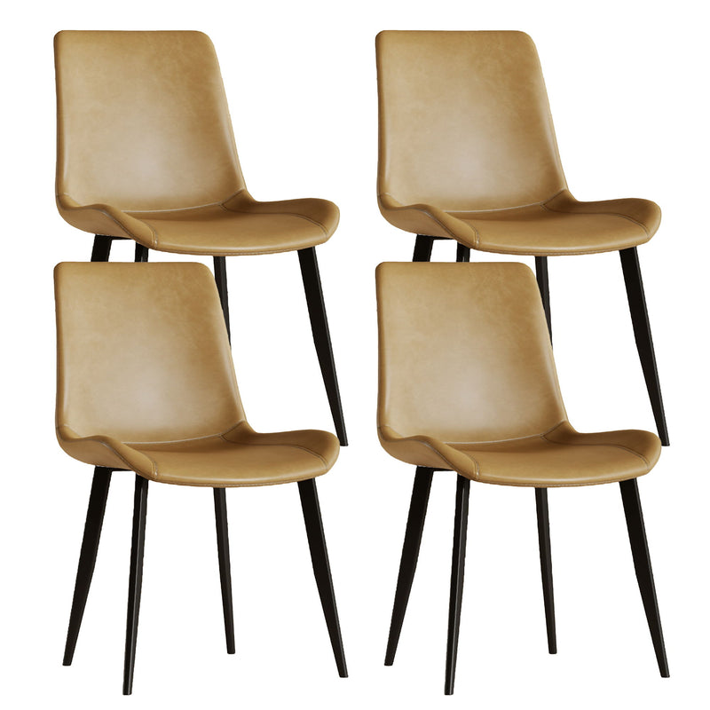 Modern Dining Chair With Carbon Steel Legs