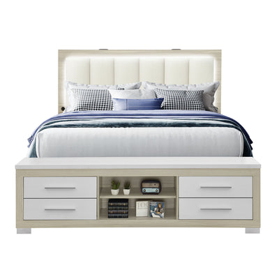Messa - Bed With Storage Features And LED Lighting