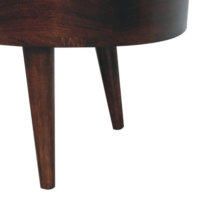 Rounded Wood Table