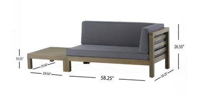 Oana - Corner Bench And Coffee Table