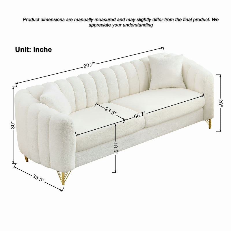 Oversized Sofa, Deep Tufted Couch