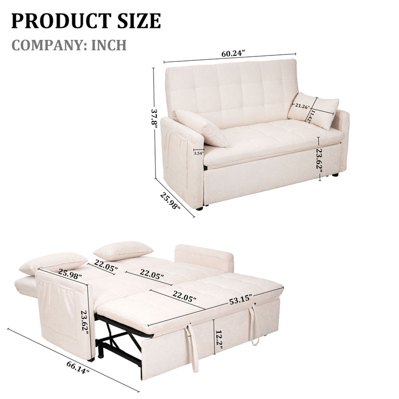 Balus - Sofa Bed Combination With Storage Pockets